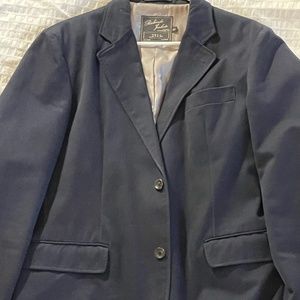 Sports Blazer 100% Cotton, navy-blue